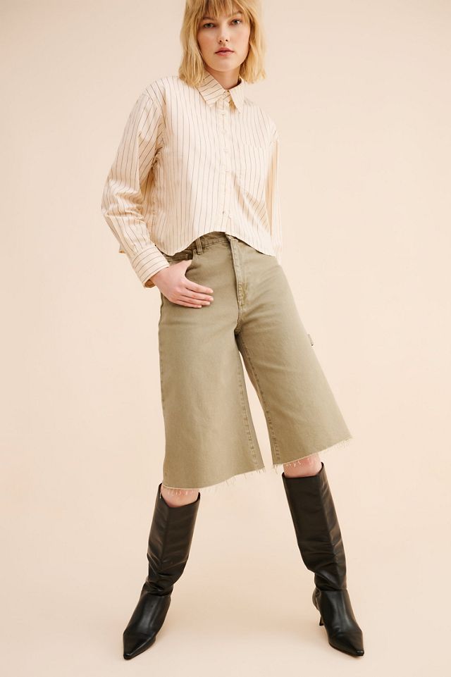 Moon River Curved Hem Long Sleeve Shirt #3