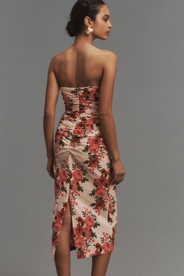 The Soleil Slim Strapless Ruched Dress #2