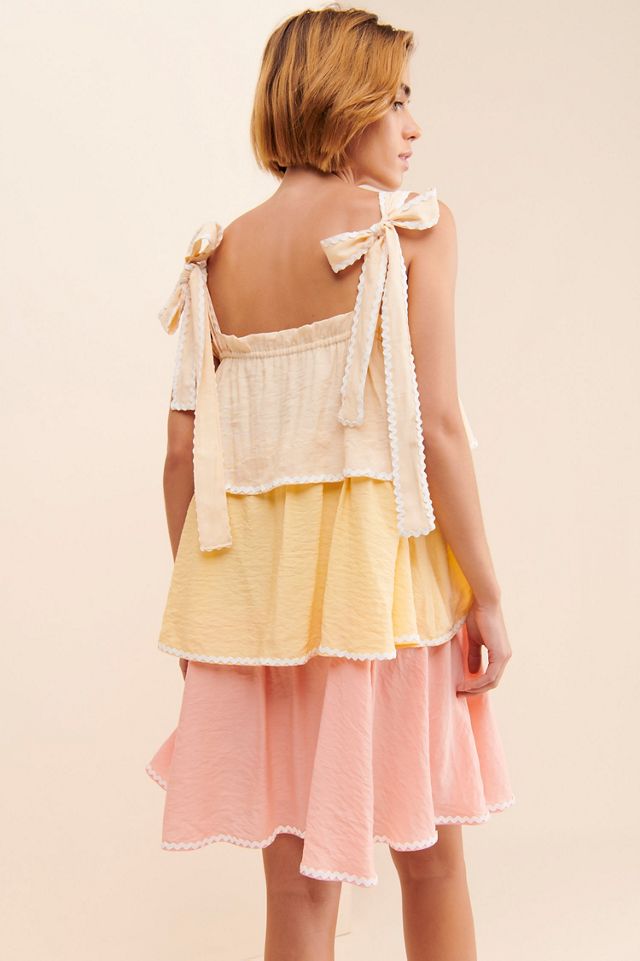 Free the Roses Colorblock Mini Dress #1