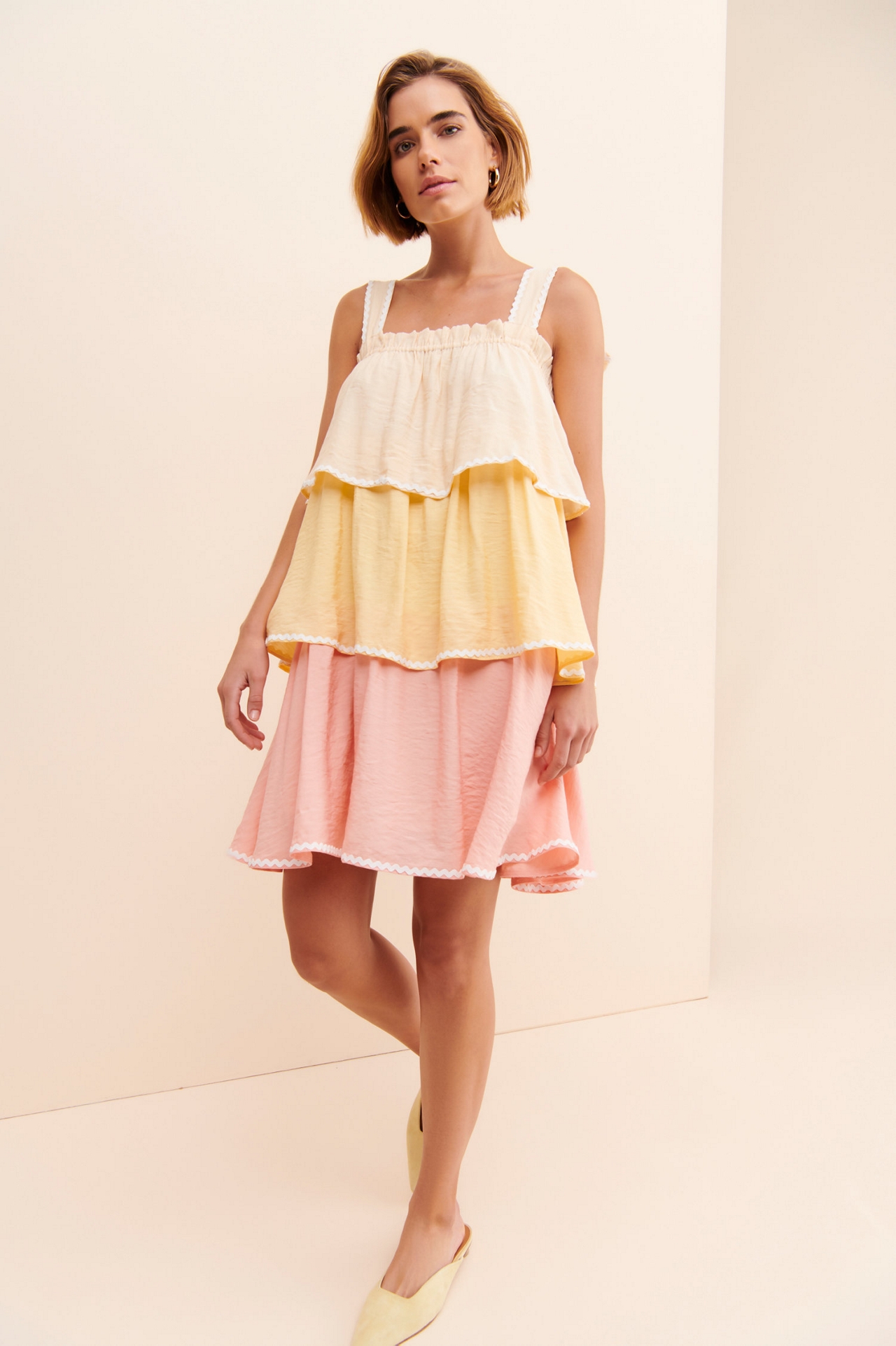 Free the Roses Colorblock Mini Dress