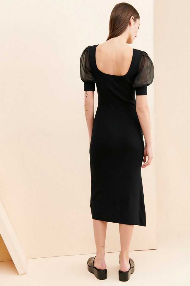 Greylin Deena Organza Sleeve Dress #1