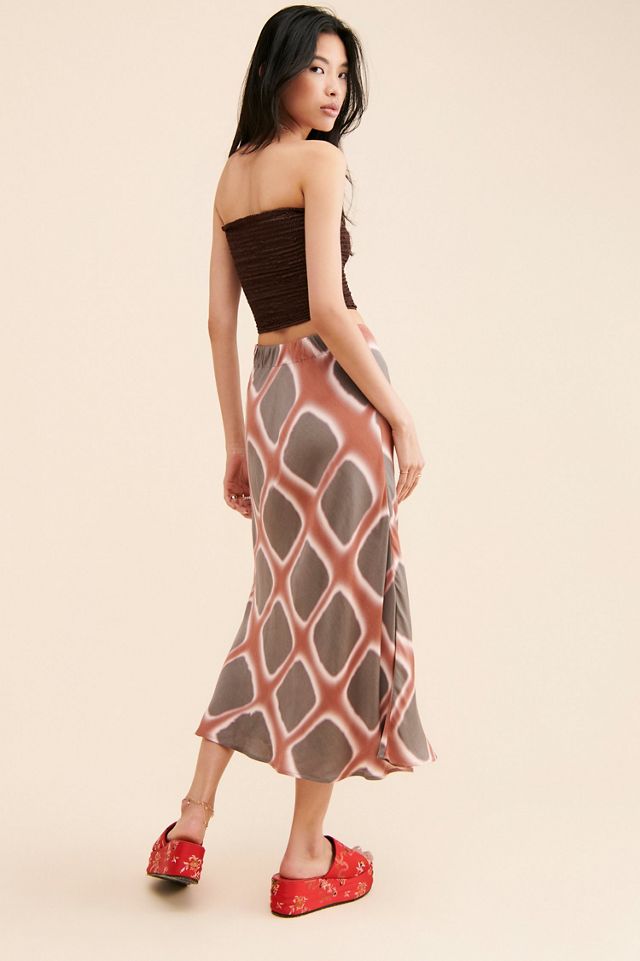 Ollari Geometric Slip Skirt #1