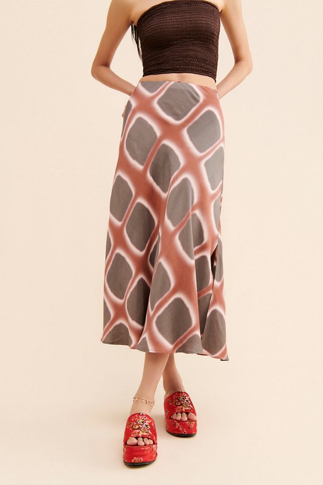 Ollari Geometric Slip Skirt #2