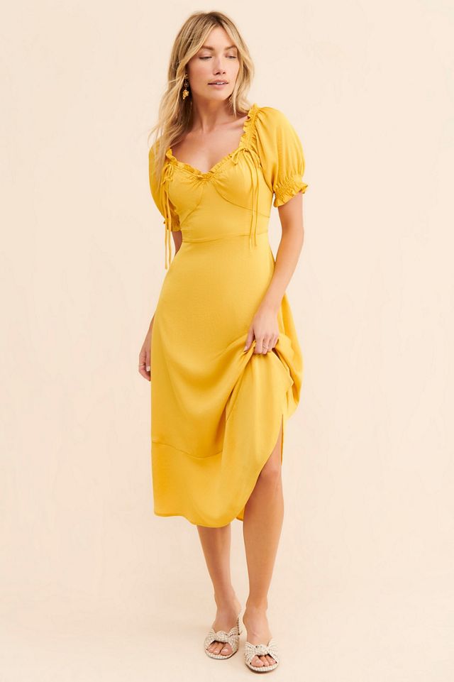 Current Air Ruffled Tie-Front Midi Dress #3