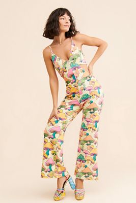 Love + Harmony Mushroom Cutout Jumpsuit