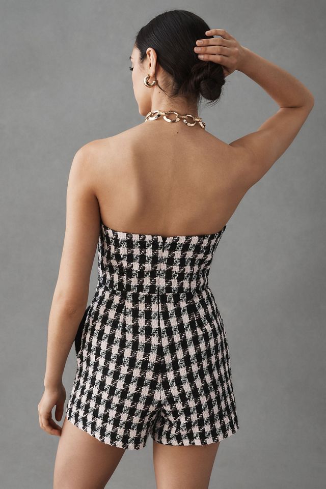 Hutch Strapless Tweed Romper #1