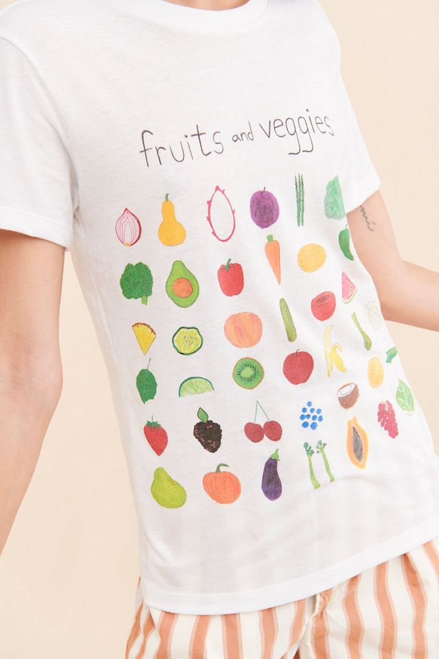 Unfortunate Portrait Fruits And Veggies Tee #2