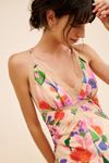 FARM Rio Fairies Sand Slip Midi Dress