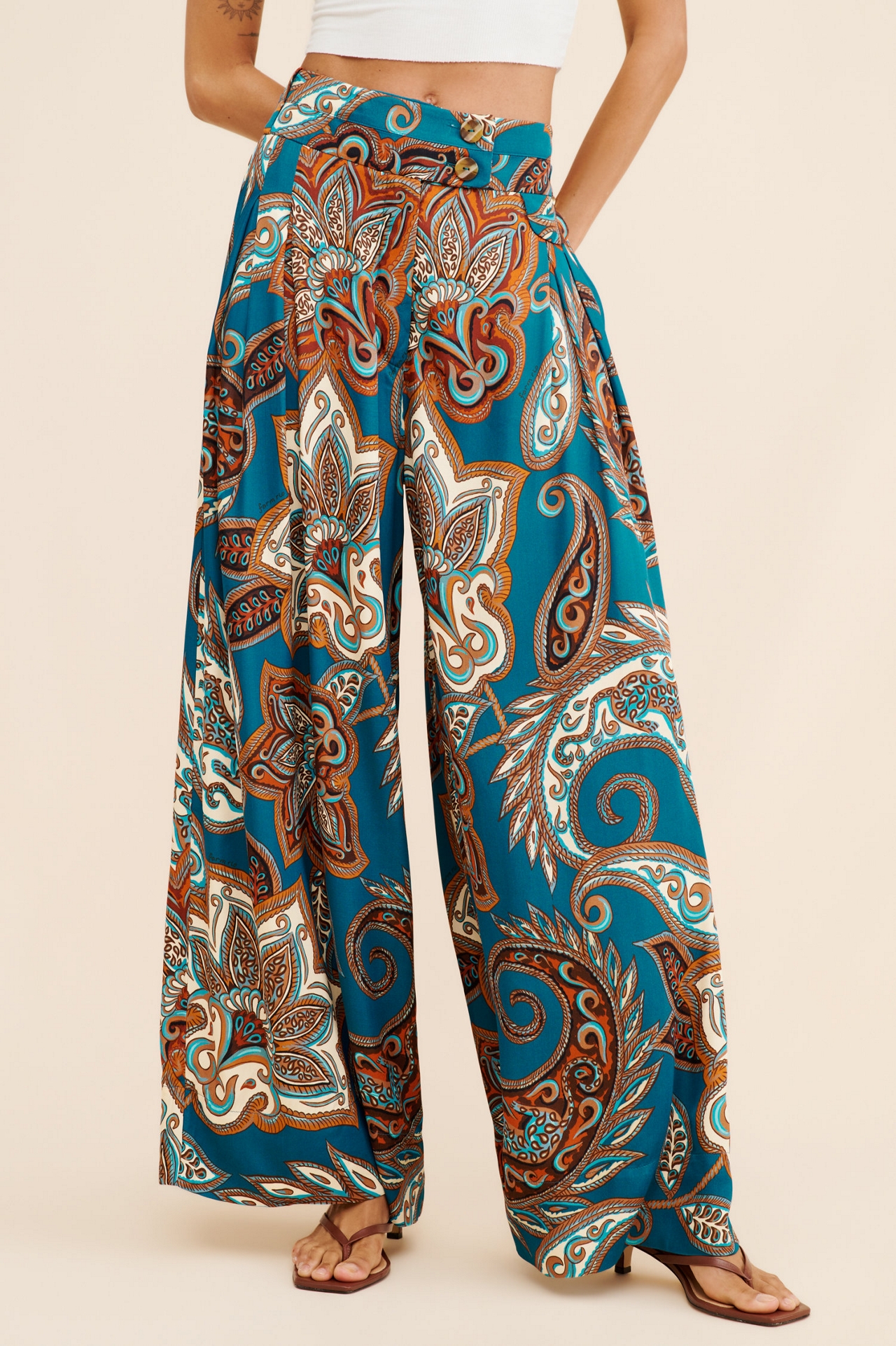 Nuuly x Farm Rio Leopard Paisley Pants