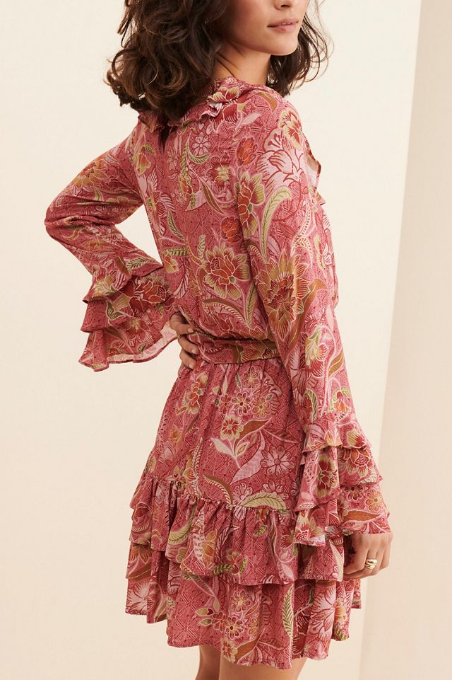 BTFL-Life Ruffle Neckline Mini Dress #1