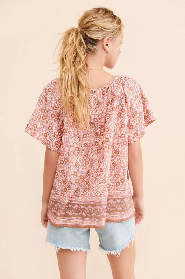 Faherty Florence Floral Blouse #1