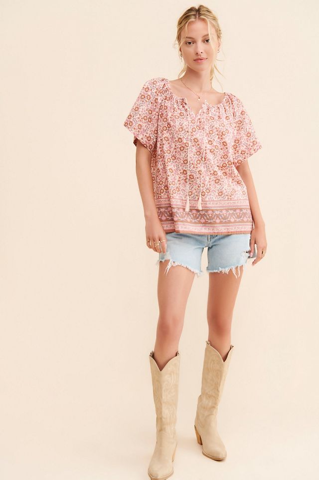 Faherty Florence Floral Blouse #3