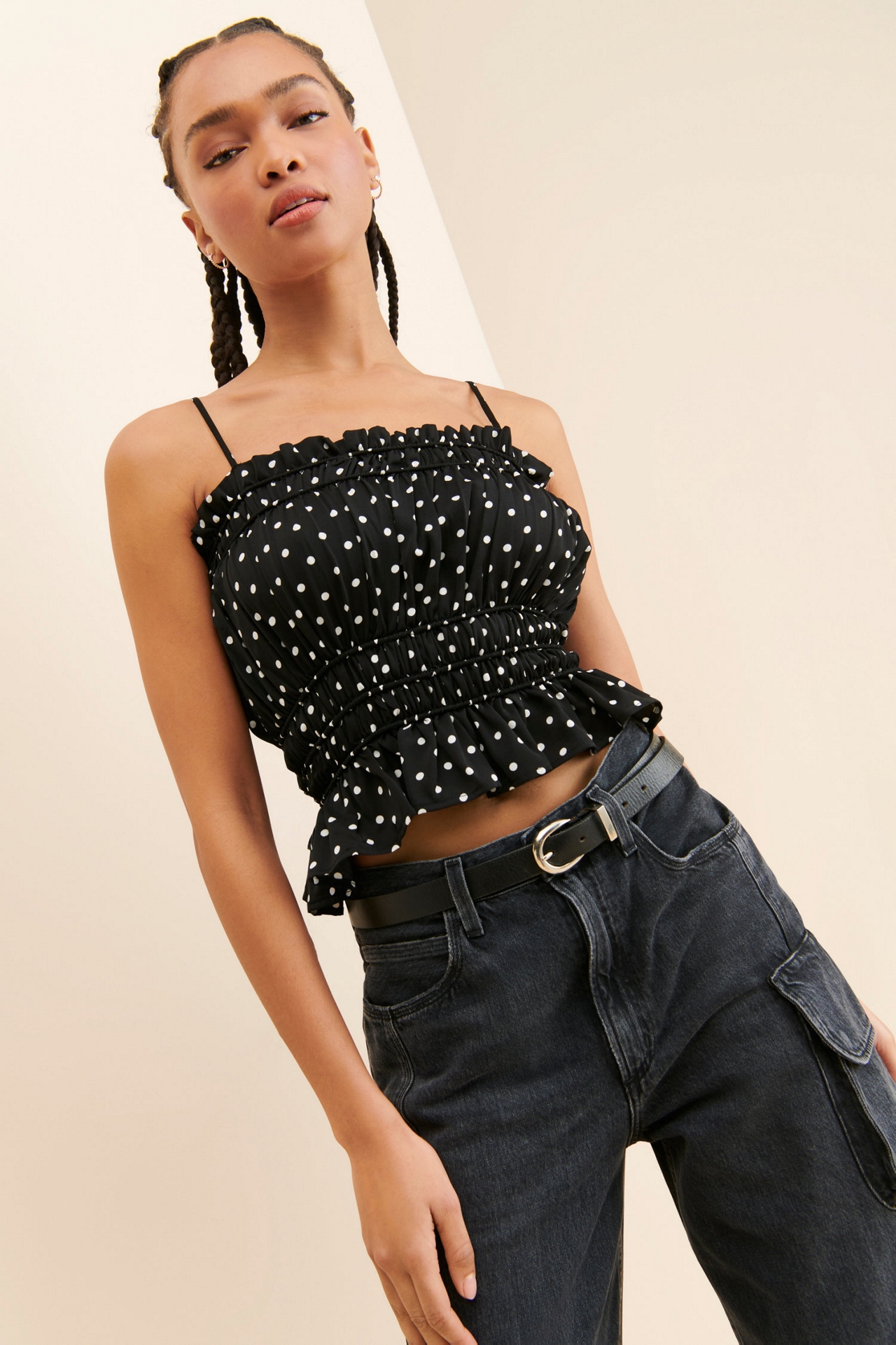 Line + Dot Renee Ruched Top