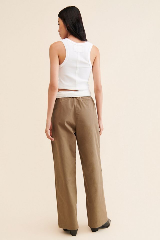 Moon River Pleated High-Rise Trousers #1