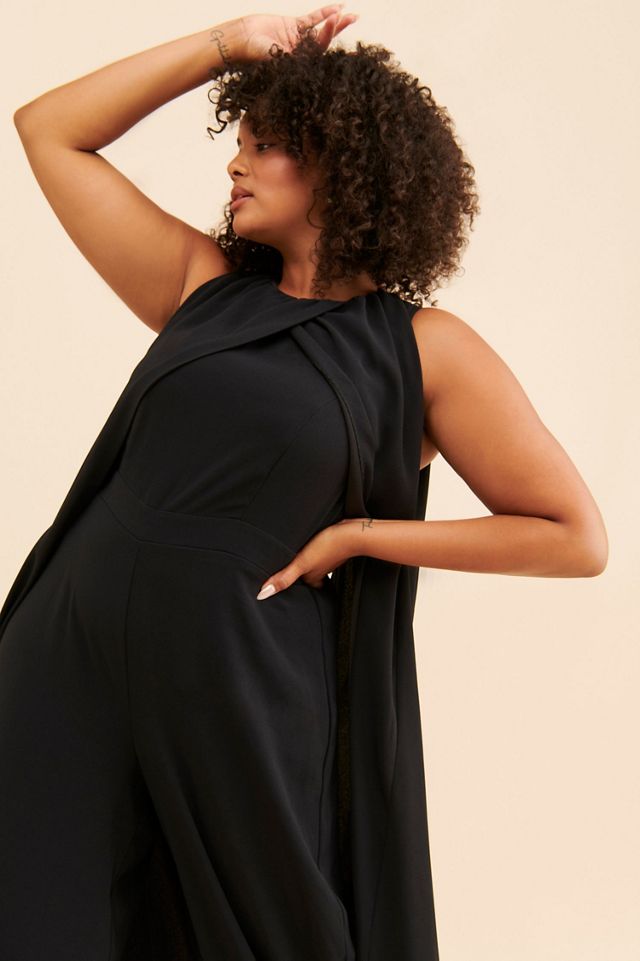 Eloquii Cape Wide Leg Jumpsuit #2