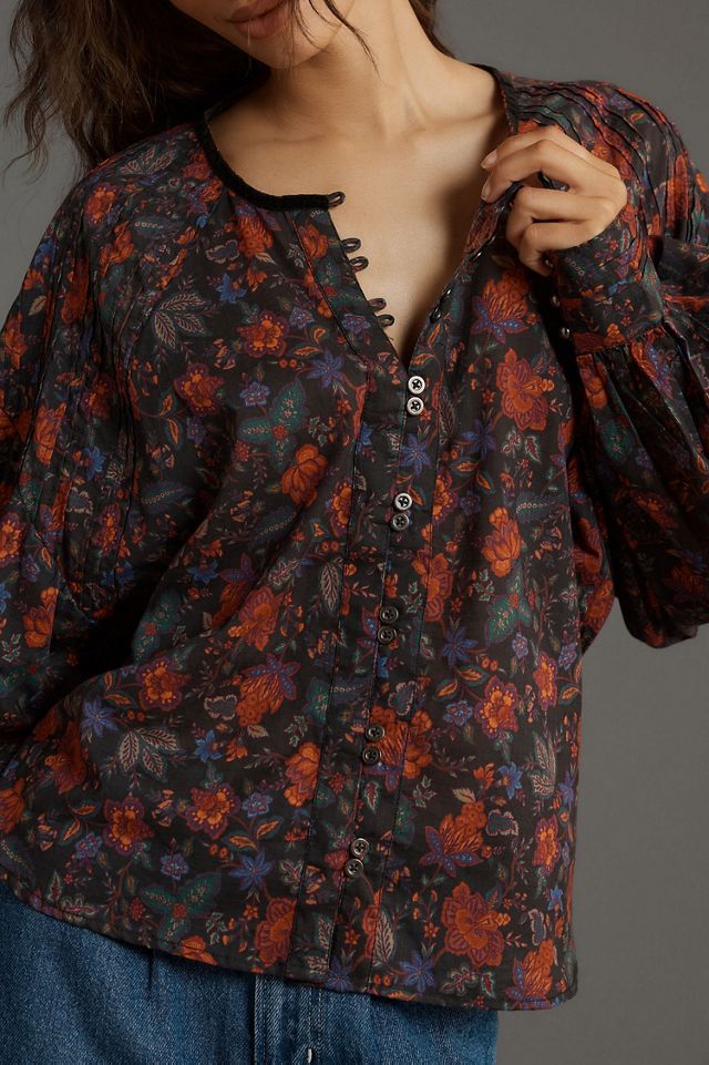 Pilcro The Sidney Batwing Blouse: Button Loop Edition #2