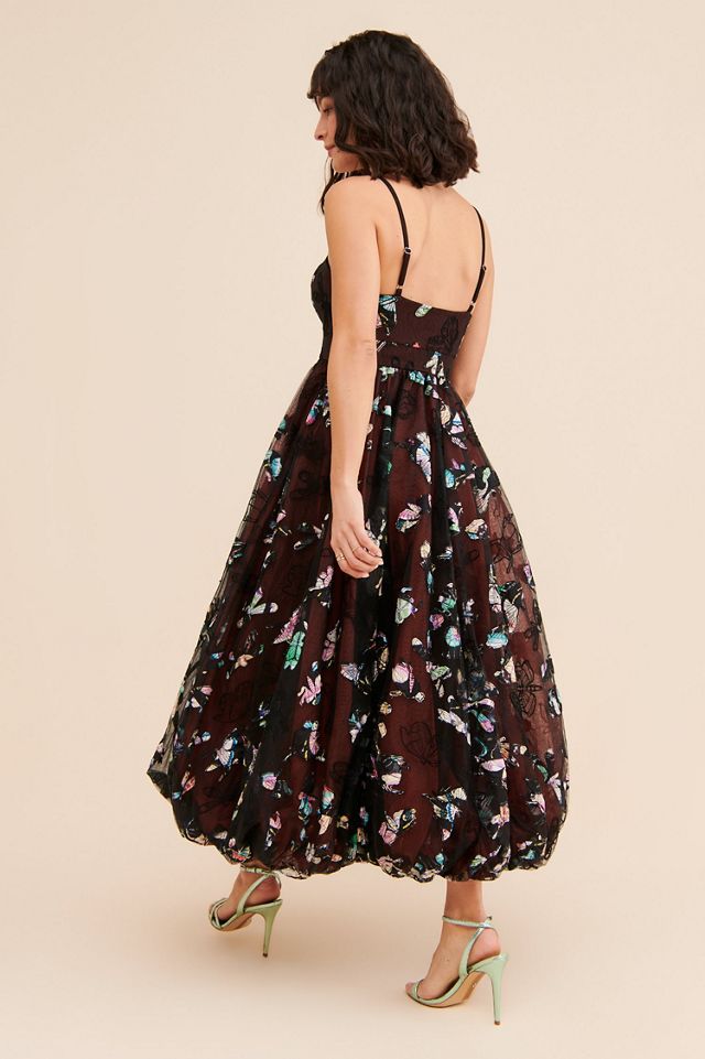 Geisha Designs Butterfly Appliqué Bubble Dress #1