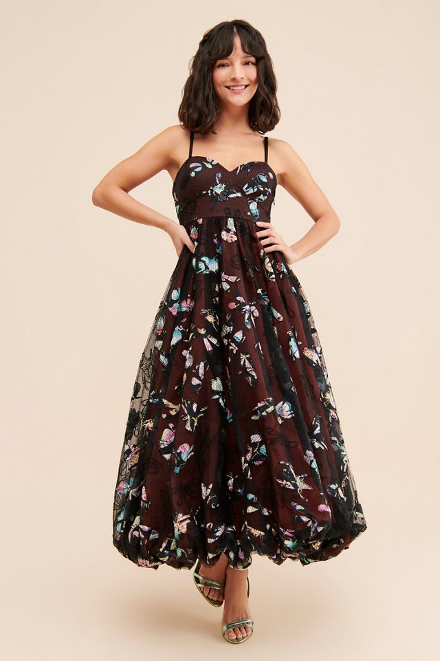 Geisha Designs Butterfly Appliqué Bubble Dress #3