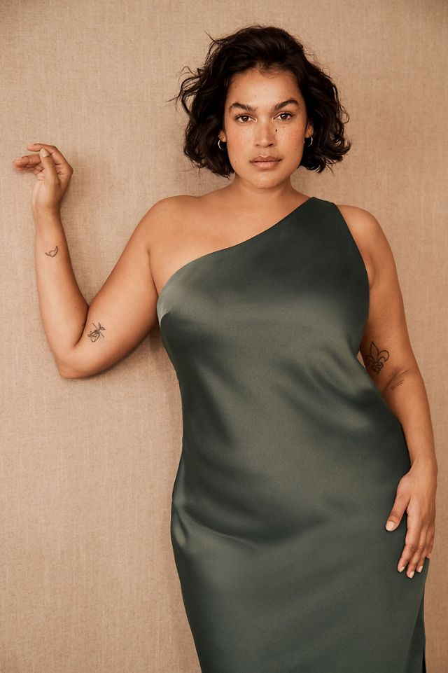 BHLDN Audrie Satin Midi Dress #2