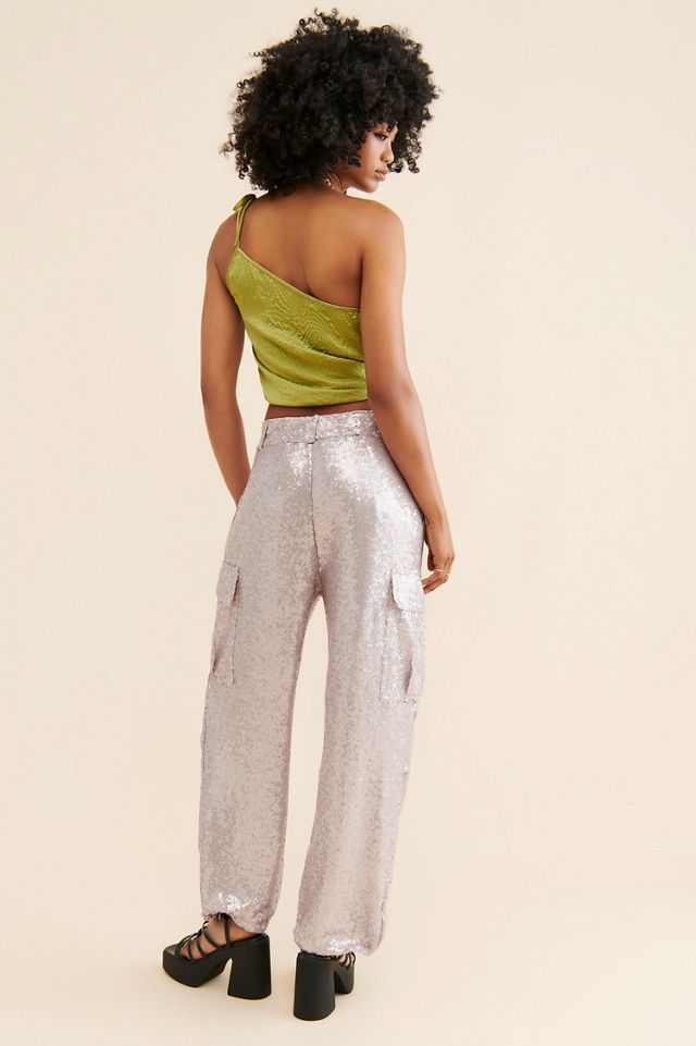 Sequin Cargo Pants #1