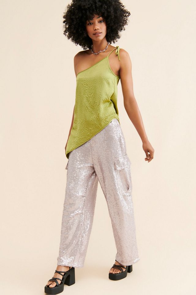 Sequin Cargo Pants #3