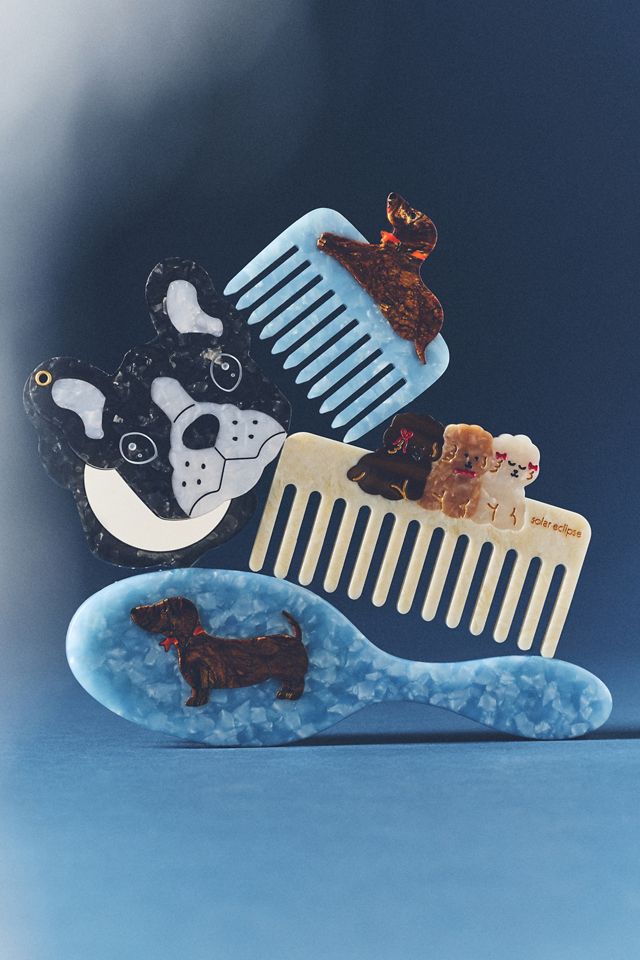 Solar Eclipse Handpainted Wide Tooth Comb #2