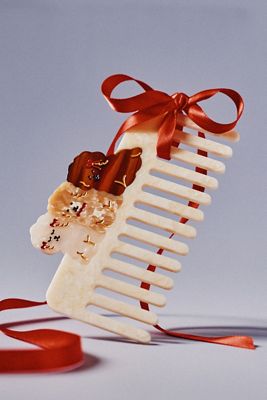 Solar Eclipse Handpainted Wide Tooth Comb