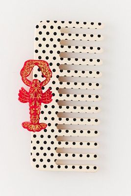 Solar Eclipse Handpainted Wide Tooth Comb