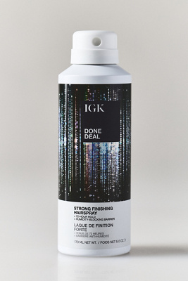 Igk Done Deal Strong Finish Hair Spray In White