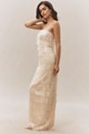 Dress The Population Tanya Strapless Beaded Maxi Dress