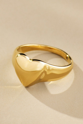 Ana Luisa Isla Heart Ring In Gold