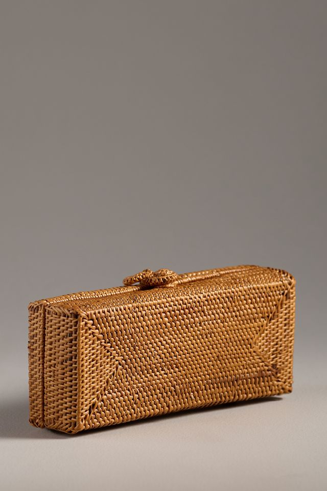 Lisi Lerch Colette Handwoven Straw Clutch #1
