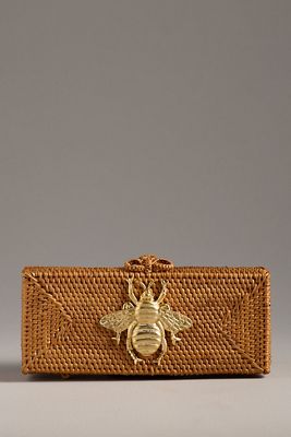 Lisi Lerch Colette Handwoven Straw Clutch