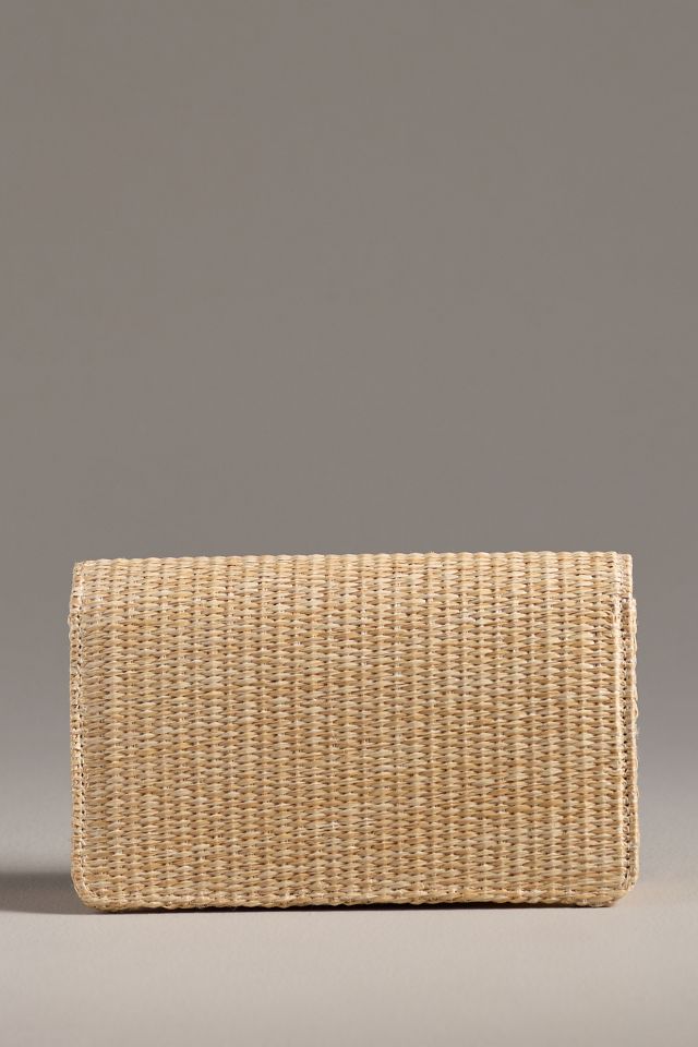 Lisi Lerch Ruby Foldover Straw Clutch #1