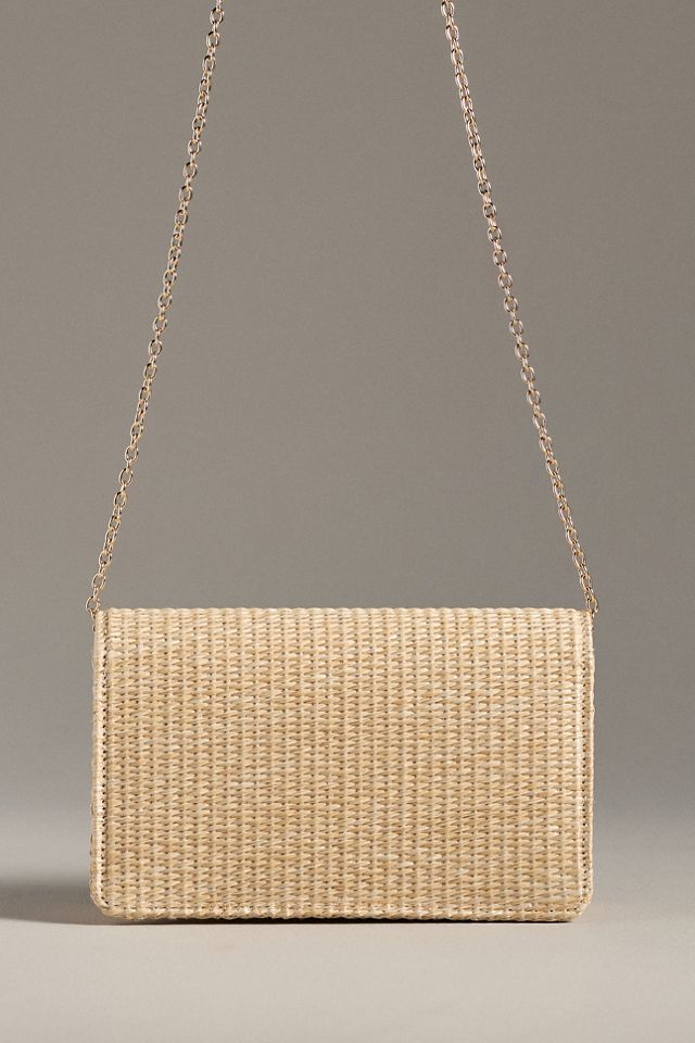 Lisi Lerch Ruby Foldover Straw Clutch #1