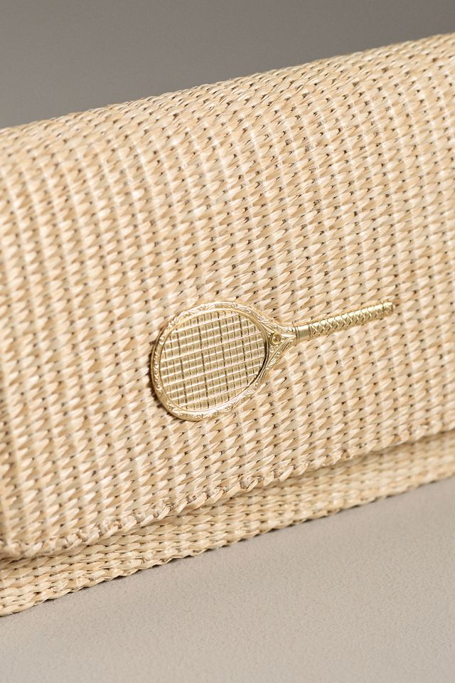 Lisi Lerch Ruby Foldover Straw Clutch #2