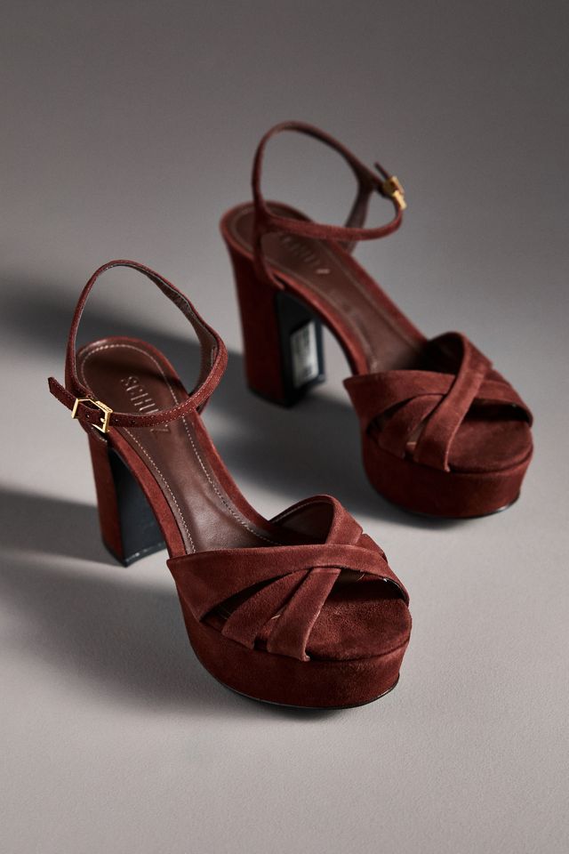 Schutz Keefa Criss-Cross Platform Heels #1