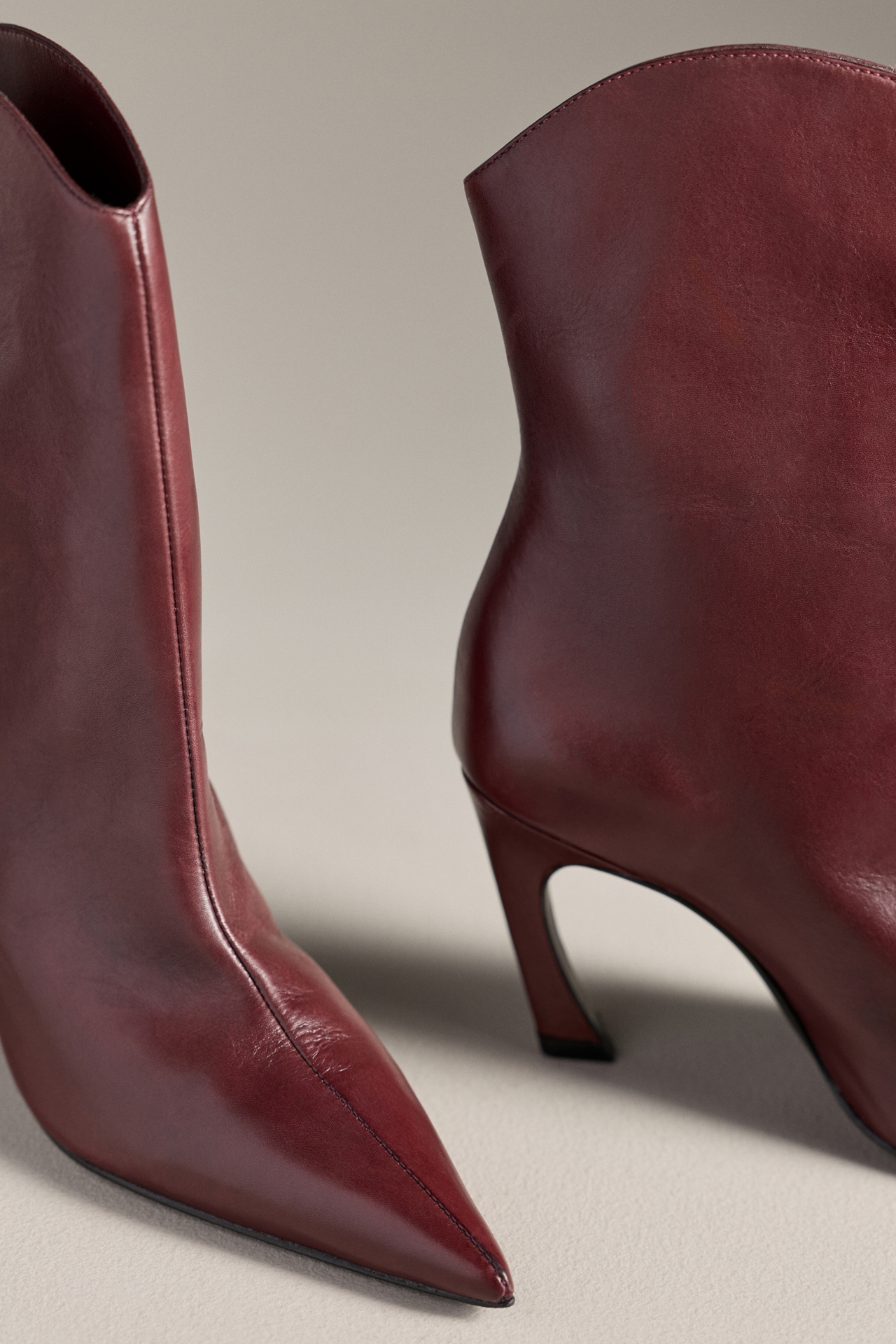 Schutz Maryann Curve Pointed-Toe Booties