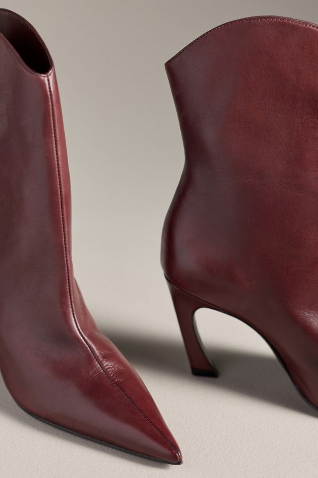 Schutz Maryann Curve Pointed-Toe Booties #2