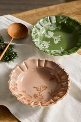 Terrain Botanical Silhouette Soup Bowl