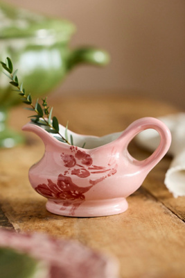 Terrain Botanical Silhouette Creamer In Red