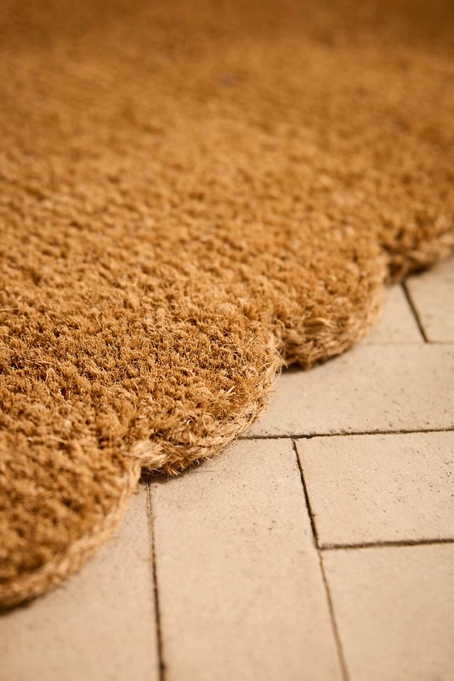 Scalloped Coir Doormat #1