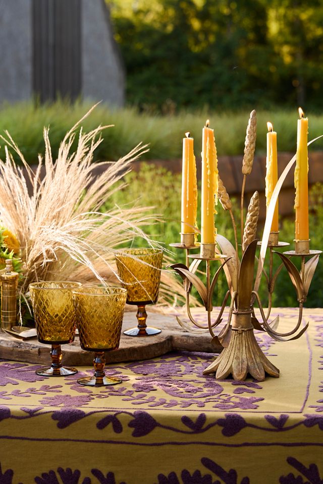 Amber Glass Goblet #2