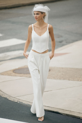 Mare Mare Structured Corset Top In White