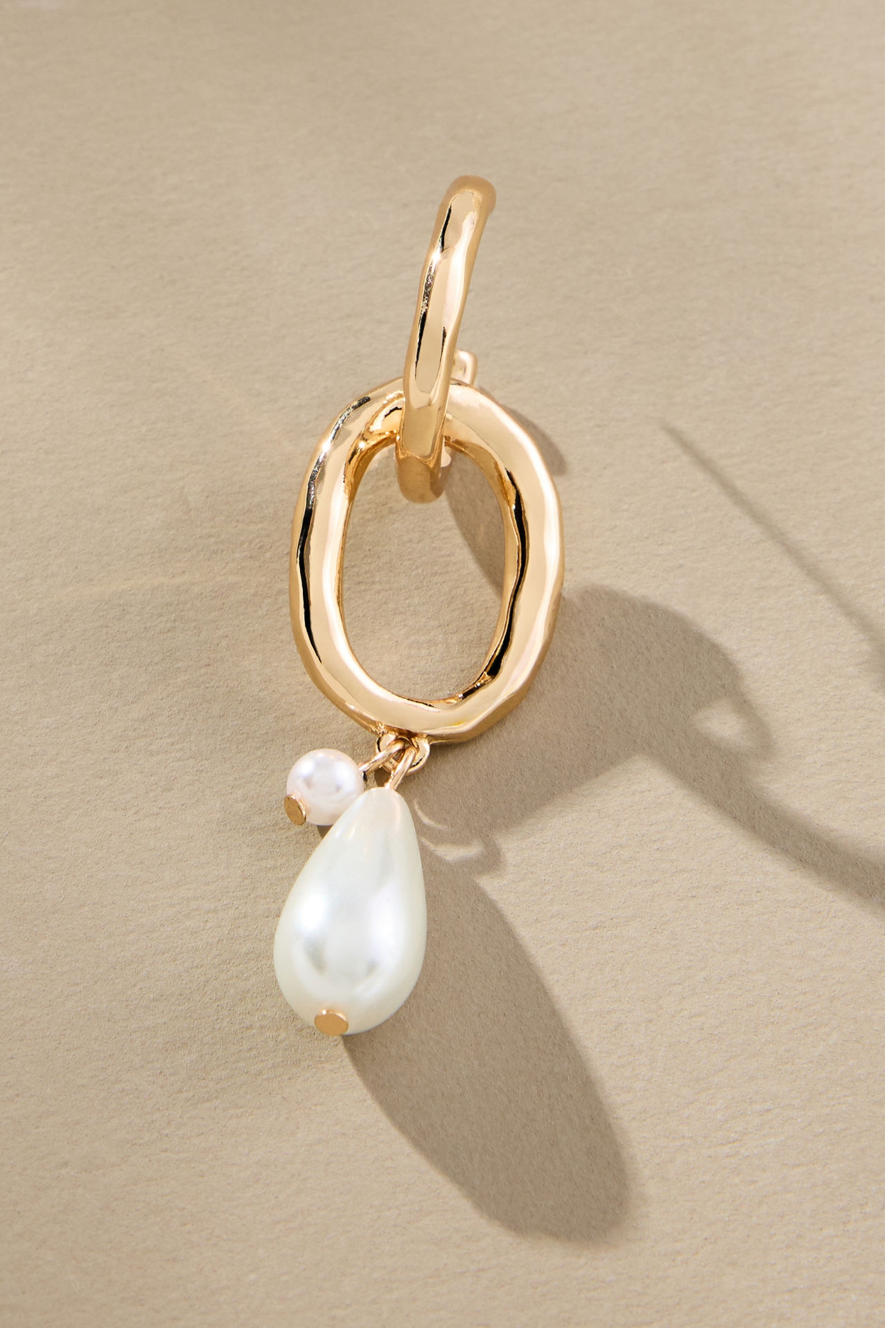 Pearl Link Drop Earrings