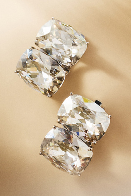 Shashi Ricky Crystal Stud Earrings In Silver