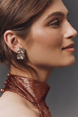 Shashi Ricky Crystal Stud Earrings