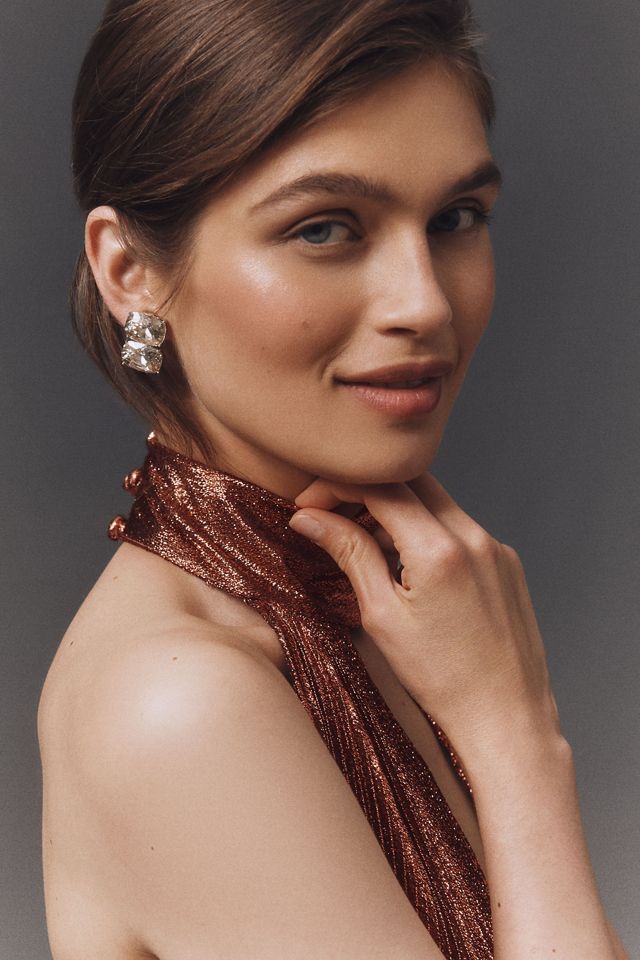 Shashi Ricky Crystal Stud Earrings #1