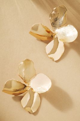 Double Pearl Drop Earrings