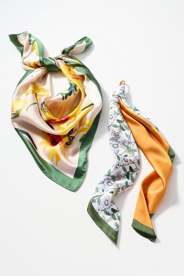 Summer Fruits Printed Hair Scarves, Set of 2 product page